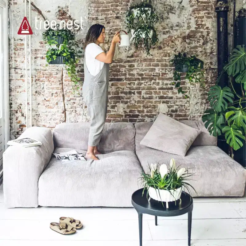 Support de pots de fleurs suspendus Tree Nest Sunny à 2 niveaux, pour l'intérieur et l'extérieur