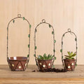 Mini cache-pots décoratifs en fil de fer