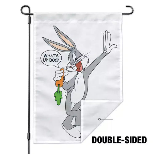 Drapeau de jardin lapin avec support de mât