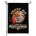 Looney Tunes Wile E Coyote I'm A Professional Garden Yard Flag with Pole Stand Holder