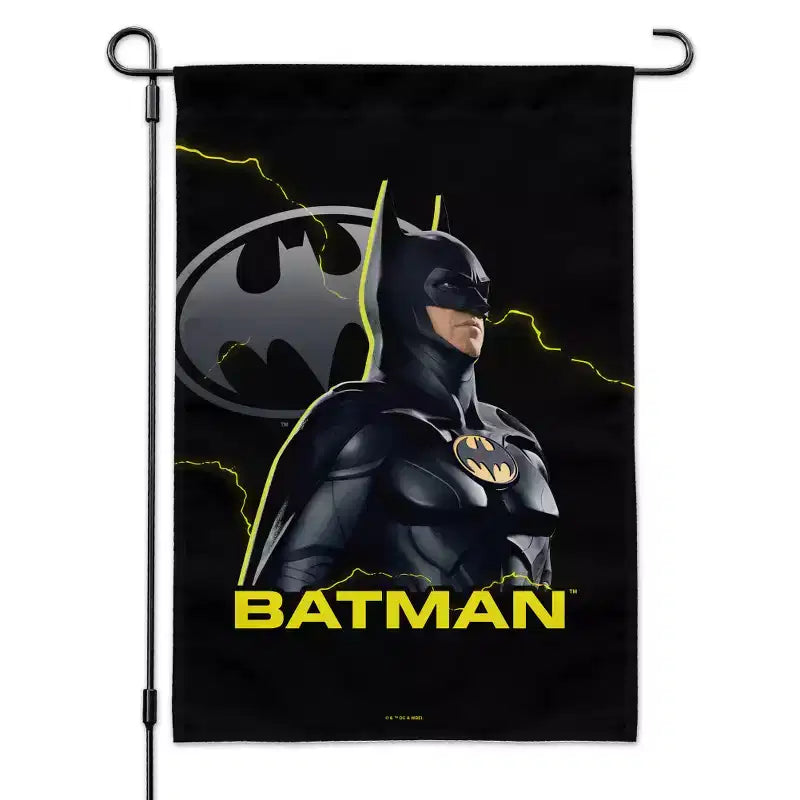 The Flash Batman Garden Yard Flag with Pole Stand Holder