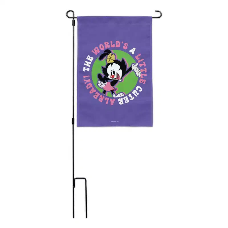 Drapeau de jardin avec support de mât