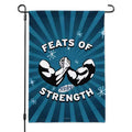 Feats of Strength Garden Yard Flag with Pole Stand Holder