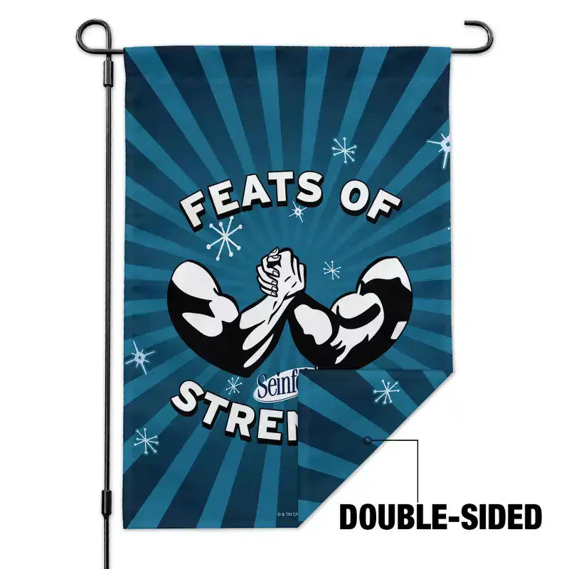 Drapeau de jardin Feats of Strength avec support de mât