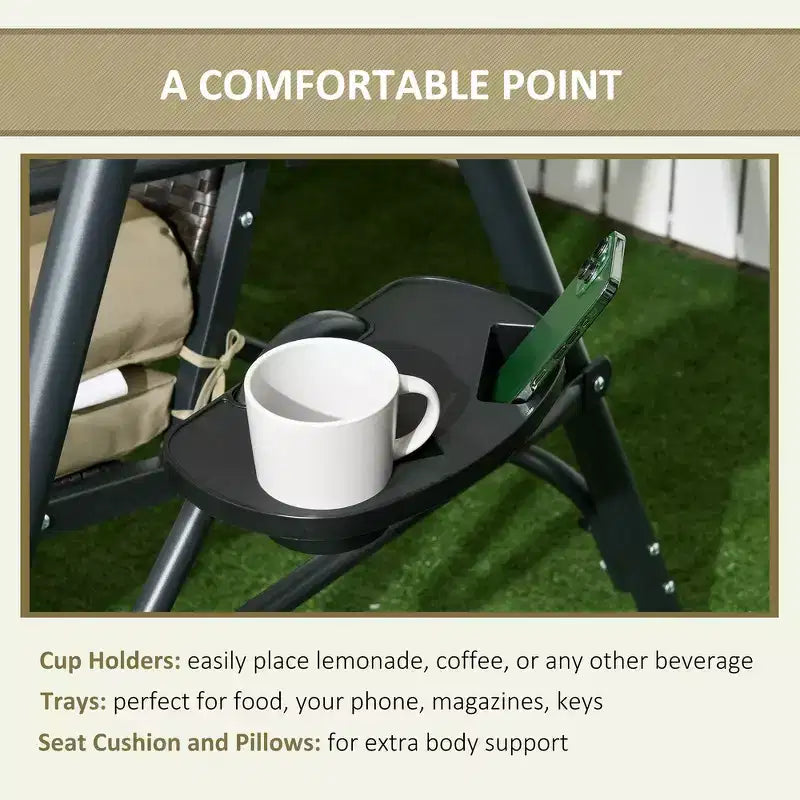 Fauteuil de jardin balancelle 3 places, Balancelle planeur 3 personnes