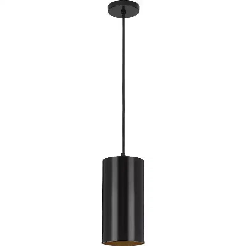 Collection Cylinder, 1 lumière, suspension LED extérieure, noire, aluminium