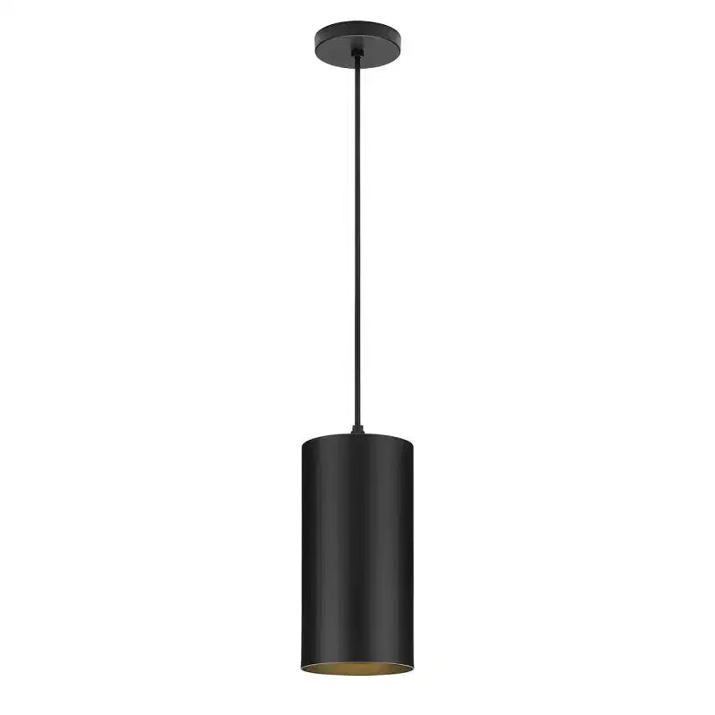 Collection Cylinder, 1 lumière, suspension LED extérieure, noire, aluminium