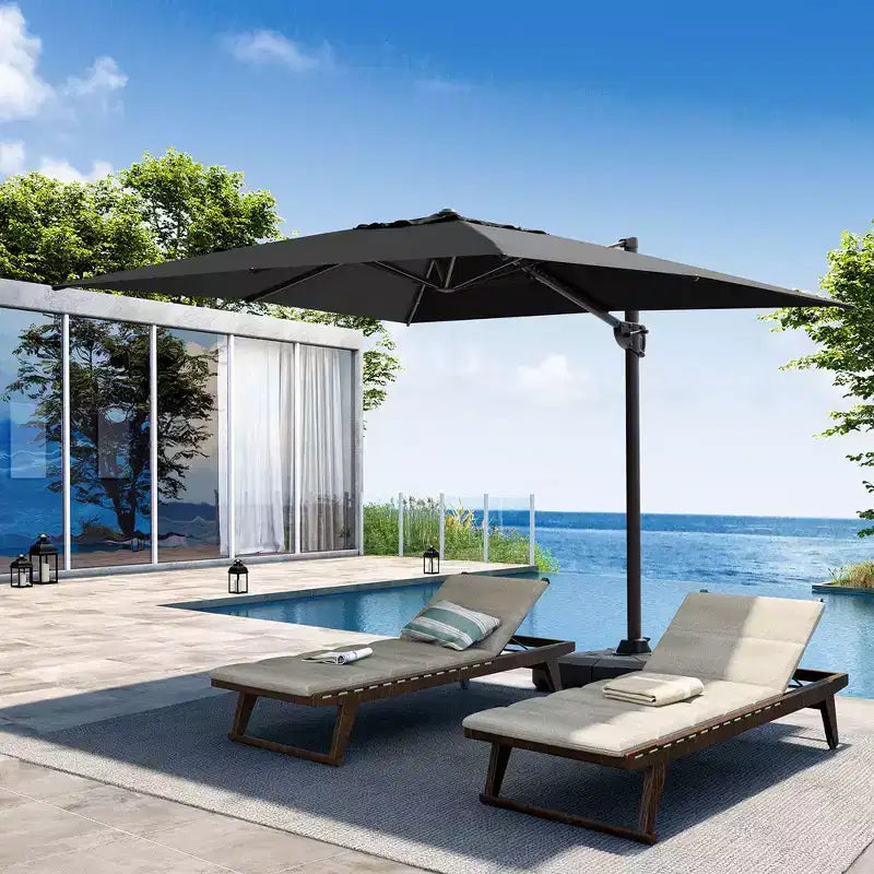 Parasol excentré en porte-à-faux