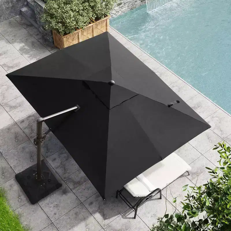Parasol excentré en porte-à-faux