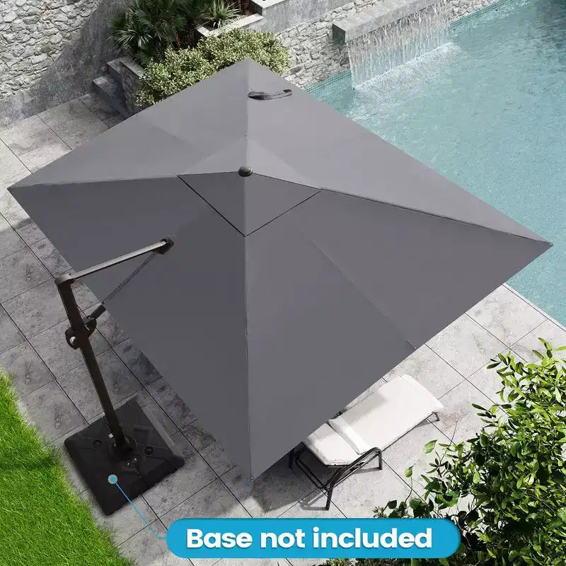 Parasol excentré en porte-à-faux