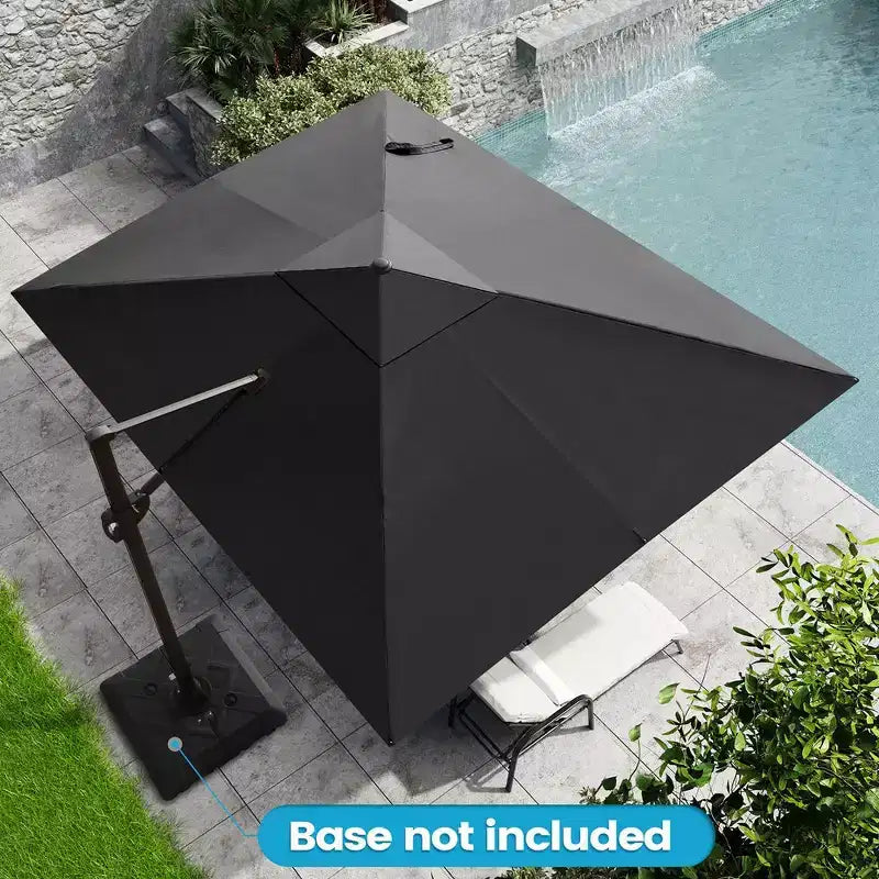 Parasol excentré en porte-à-faux
