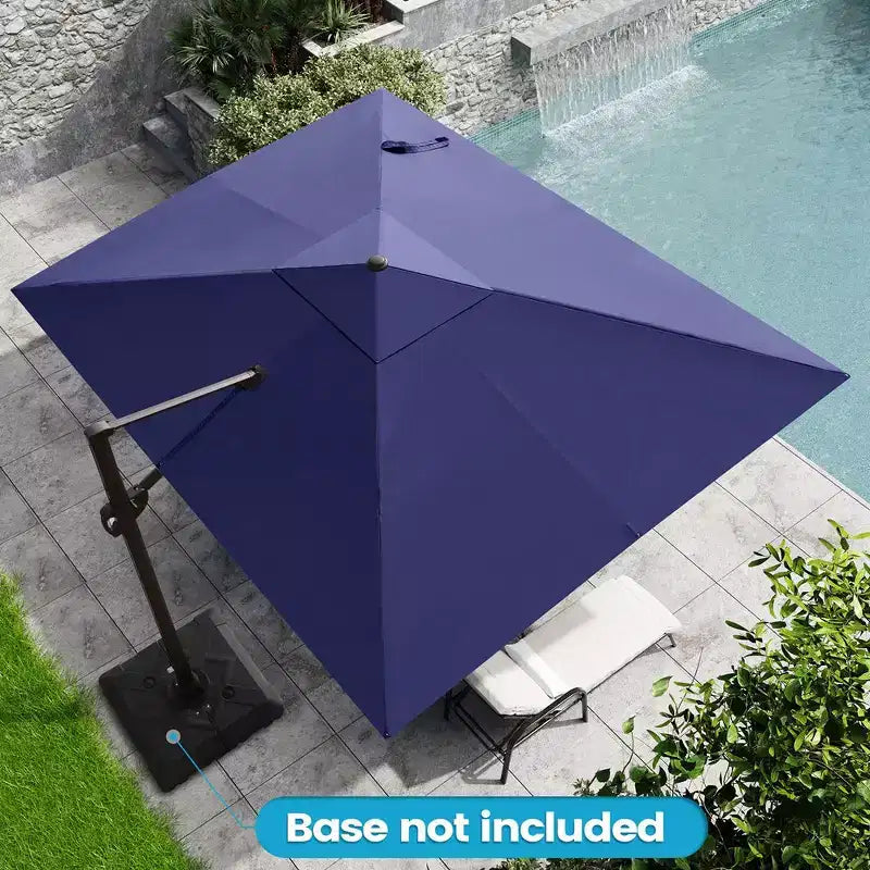Parasol excentré en porte-à-faux