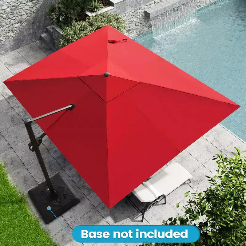 Parasol excentré en porte-à-faux