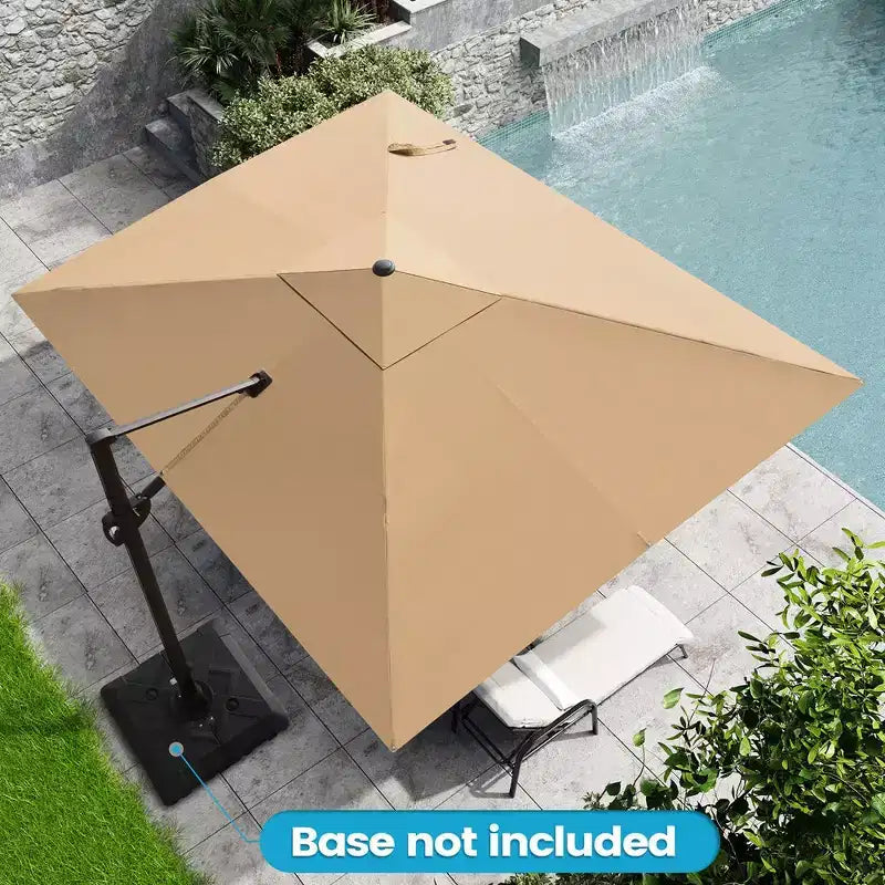 Parasol excentré en porte-à-faux