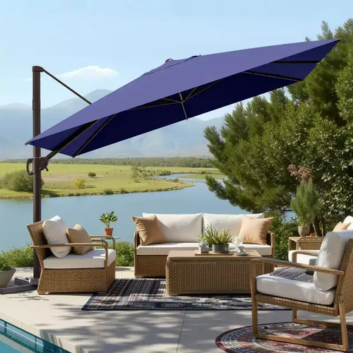 Parasol excentré en porte-à-faux
