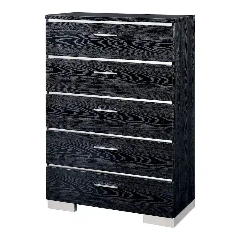 Lit coffre 2 pièces en bois massif contemporain