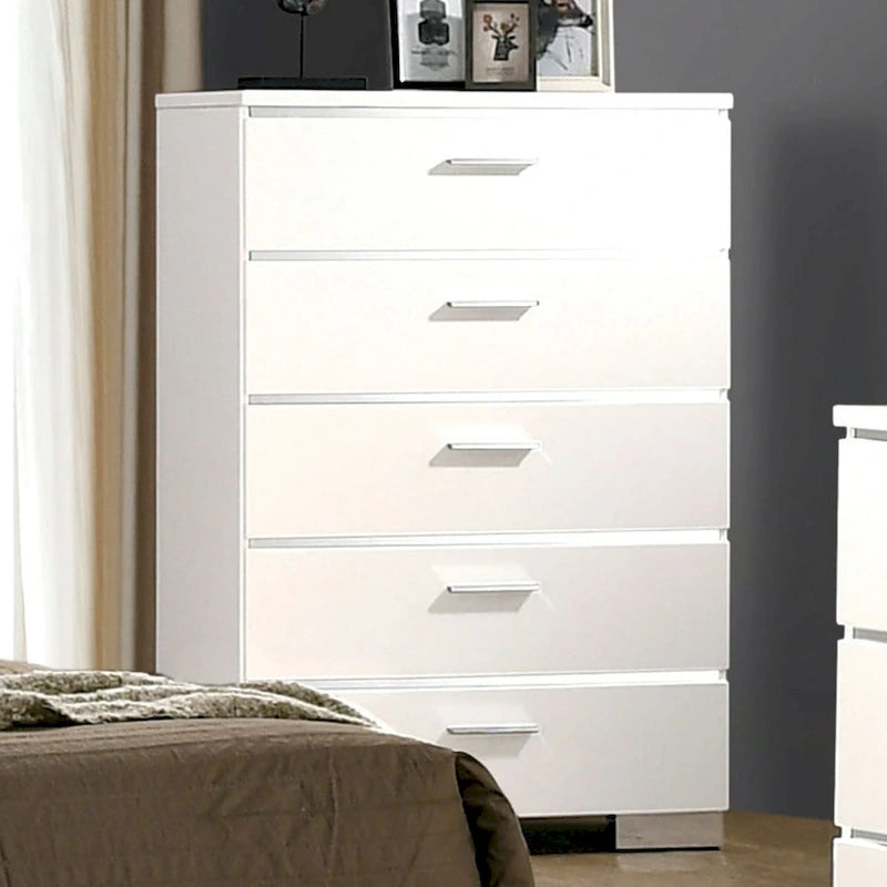 Lit coffre 2 pièces en bois massif contemporain