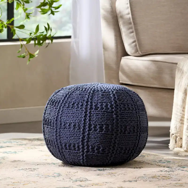 Pouf en tissu moderne fait à la main