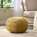 Pouf en tissu moderne fait à la main