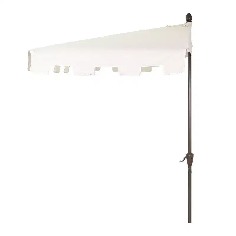 Parasol de terrasse classique rectangulaire demi-parasol de marché de style Mid-Century