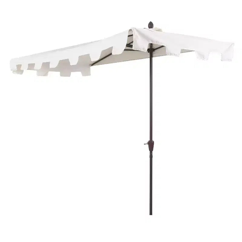Parasol de terrasse classique rectangulaire demi-parasol de marché de style Mid-Century