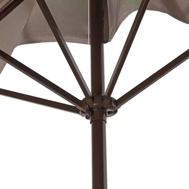 Parasol de terrasse classique rectangulaire demi-parasol de marché de style Mid-Century