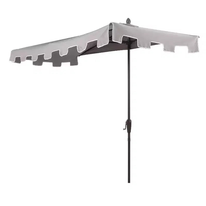 Parasol de terrasse classique rectangulaire demi-parasol de marché de style Mid-Century