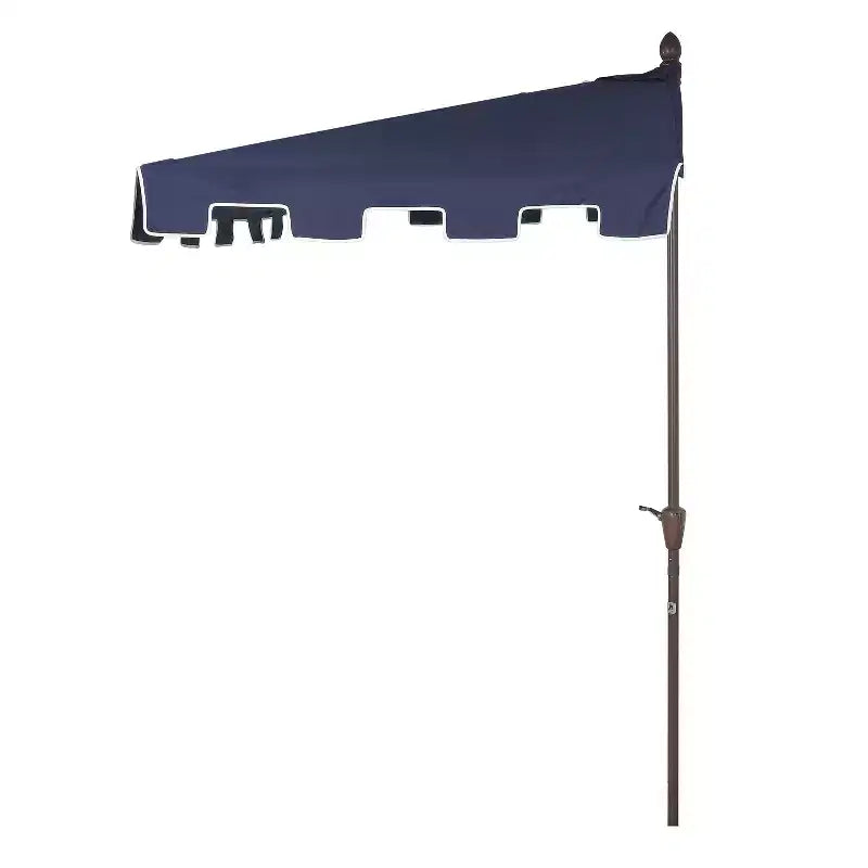 Parasol de terrasse classique rectangulaire demi-parasol de marché de style Mid-Century
