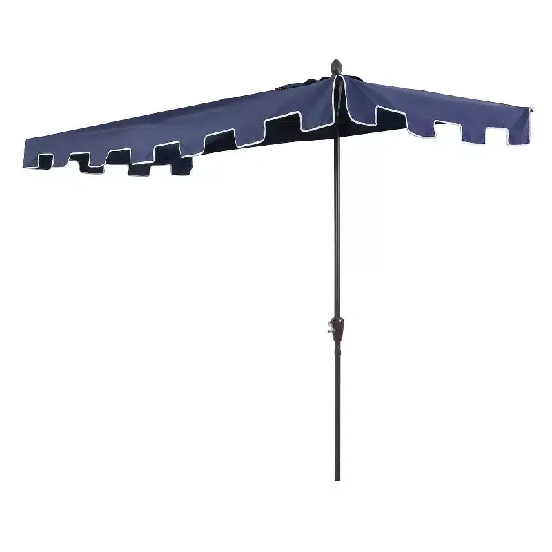 Parasol de terrasse classique rectangulaire demi-parasol de marché de style Mid-Century