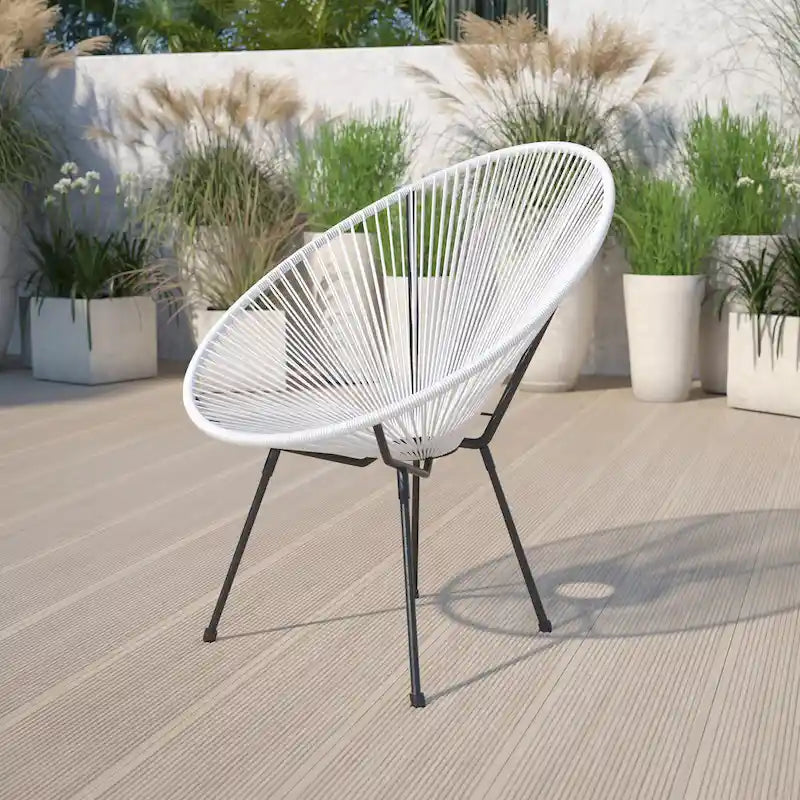 Fauteuil de salon Papasan en rotin/cordon élastique