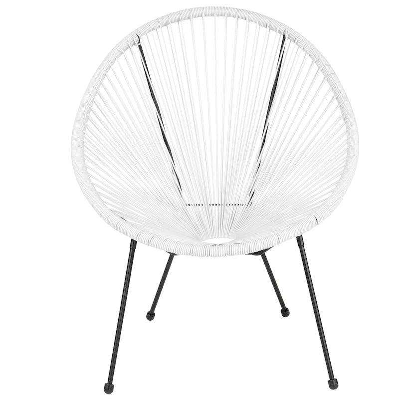Fauteuil de salon Papasan en rotin/cordon élastique