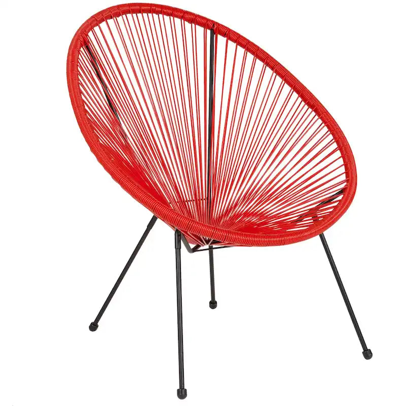 Fauteuil de salon Papasan en rotin/cordon élastique