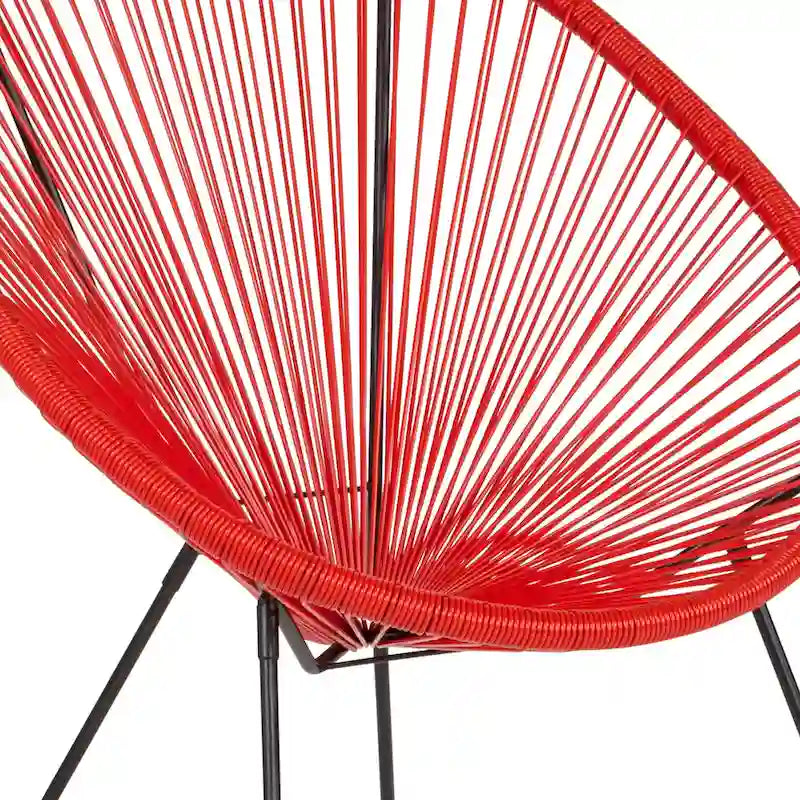 Fauteuil de salon Papasan en rotin/cordon élastique