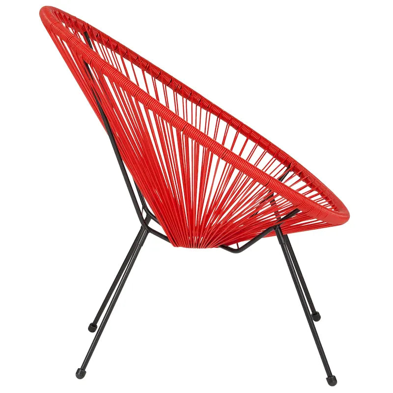 Fauteuil de salon Papasan en rotin/cordon élastique