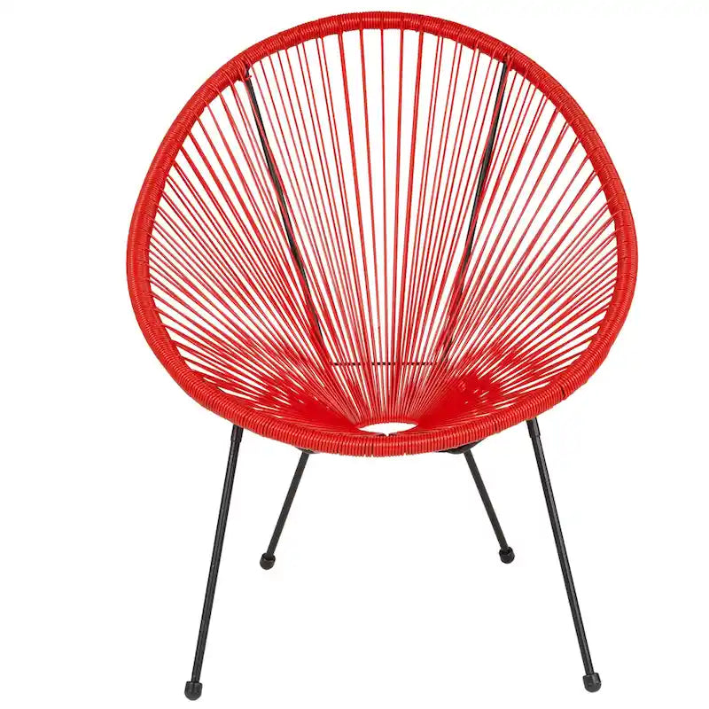 Fauteuil de salon Papasan en rotin/cordon élastique