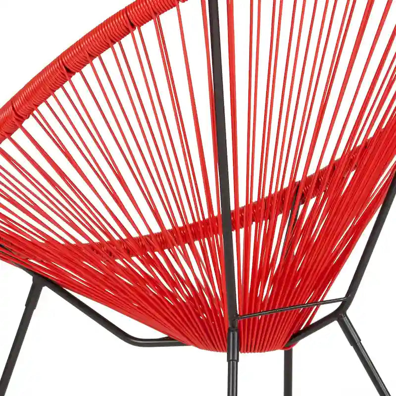 Fauteuil de salon Papasan en rotin/cordon élastique