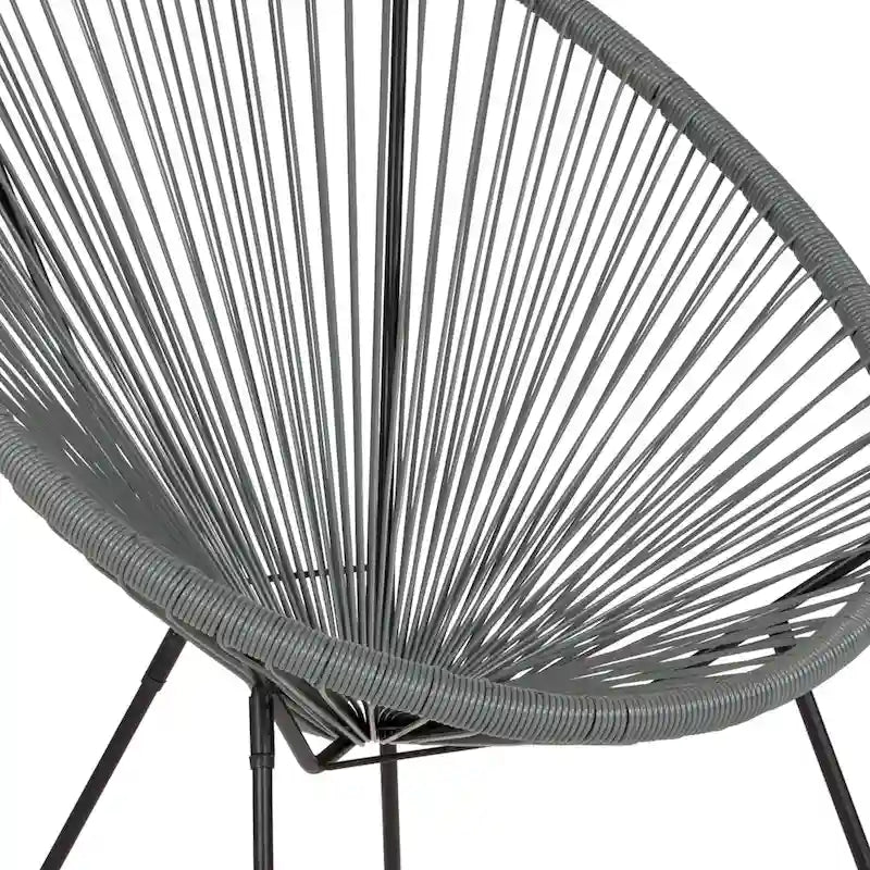 Fauteuil de salon Papasan en rotin/cordon élastique
