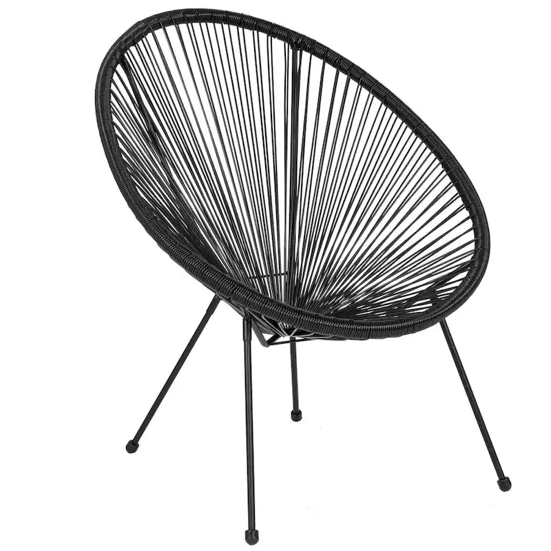 Fauteuil de salon Papasan en rotin/cordon élastique