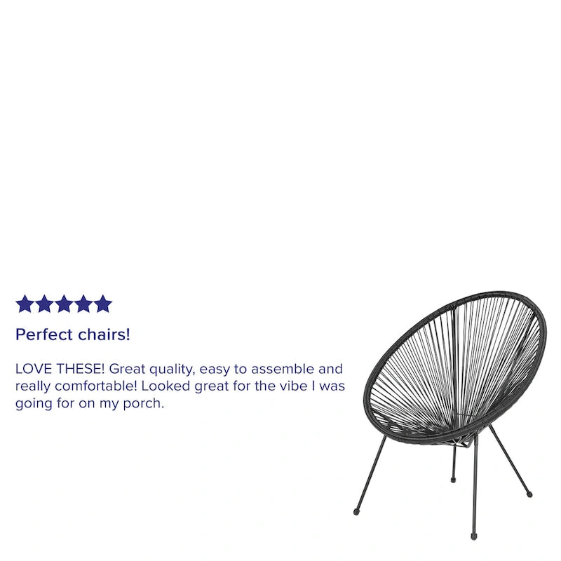Fauteuil de salon Papasan en rotin/cordon élastique
