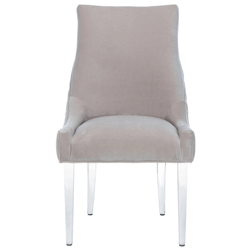 Chaise de salle à manger avec pieds en acrylique
