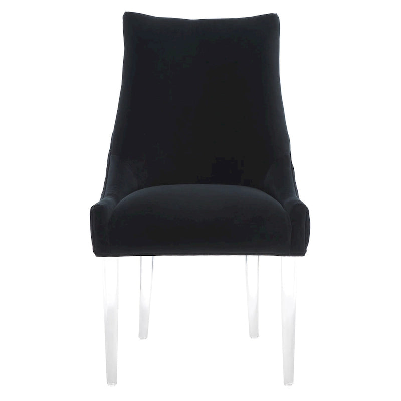 Chaise de salle à manger avec pieds en acrylique