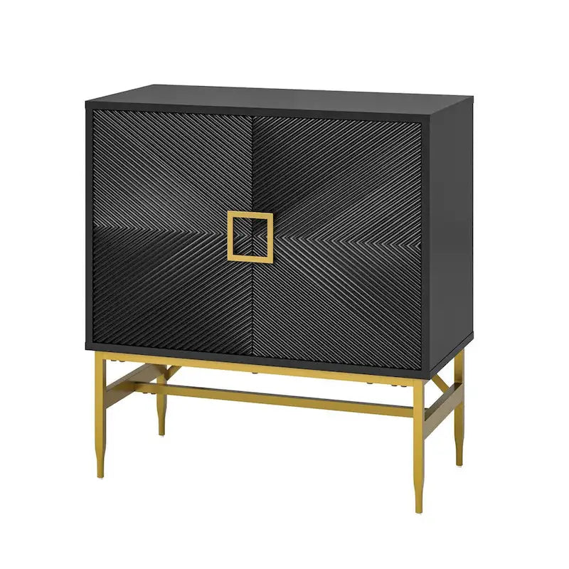 Meuble d'appoint moderne avec portes et étagères réglables