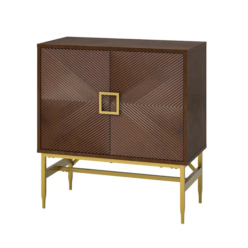 Meuble d'appoint moderne avec portes et étagères réglables