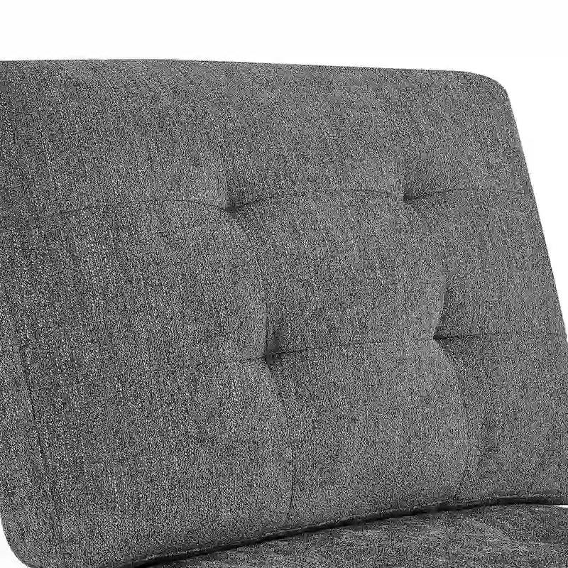 Canapé modulable en L en chenille grise